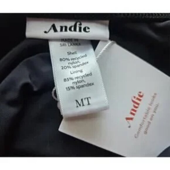 Andie The Laguna One Piece LT Swimsuit Black size M Tall NWT NWT - Picture 3 of 5